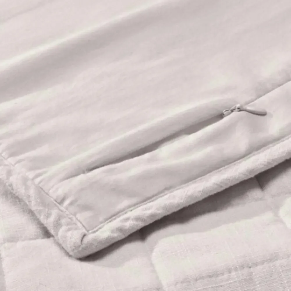 Casaluna only 1 king size Heavyweight LinenBlend Quilt sham Cotton New NWT